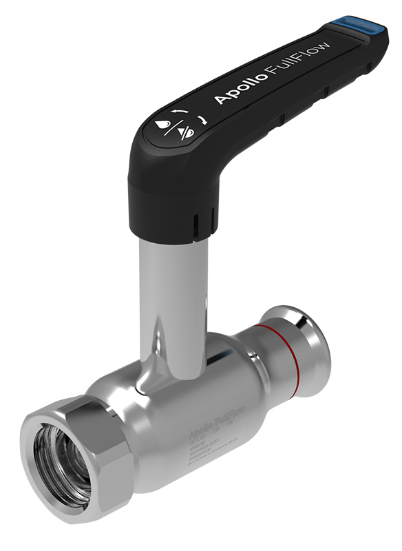 Vanne à bille FF Apollo FullFlow Carbone Longue tige poignée L Vanne à bille FF Apollo FullFlow Carbone Longue tige poignée L