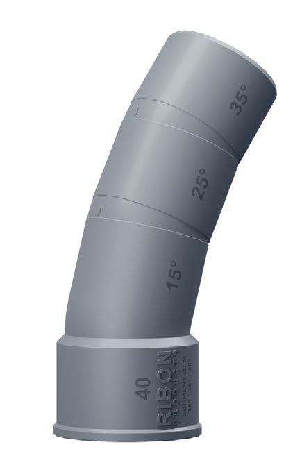 Coude multi-angles PVC SEGMENTED M 1