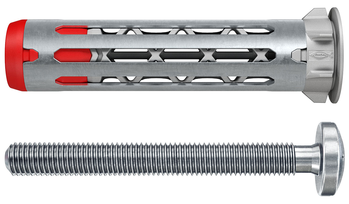 Cheville pour corps creux Duo HM avec vis à tête cylindrique, empreinte TX