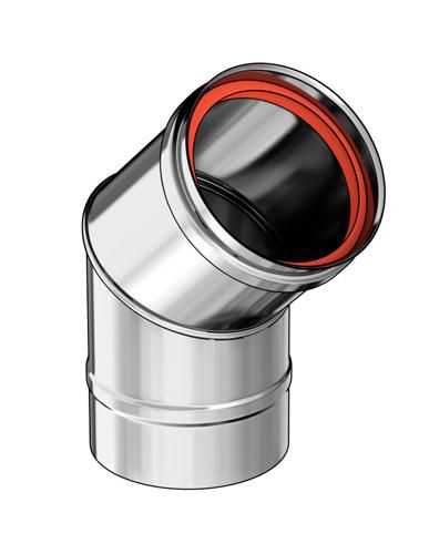 Simple Paroi Inox 316 Rigidten Coude 45°