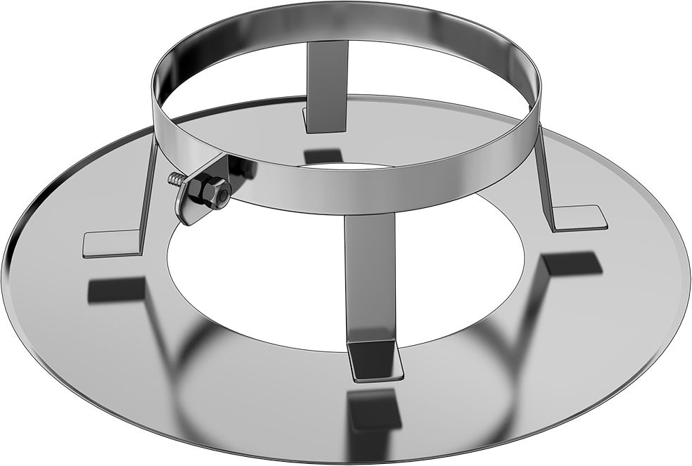 Double Paroi Duoten Rosace de finition inox 1