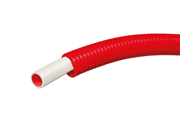 Tube CALINÉO PE-RT prégainé rouge Tube CALINÉO PE-RT prégainé rouge