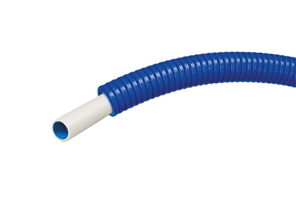 Tube CALINÉO PE-RT prégainé ø20 bleu - couronne de 50 ml