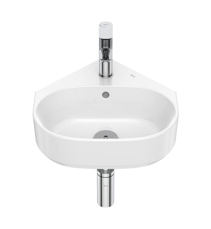 Lave-mains d'angle THE GAP blanc brillant