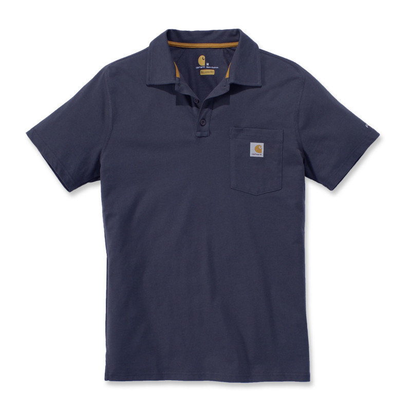 Polo Coton FORCE DELMONT Bleu Marine