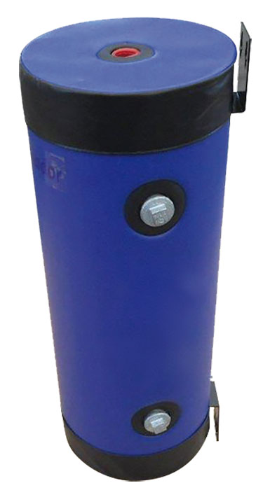 Bouteille de mélange bleue 2 piquages, 1