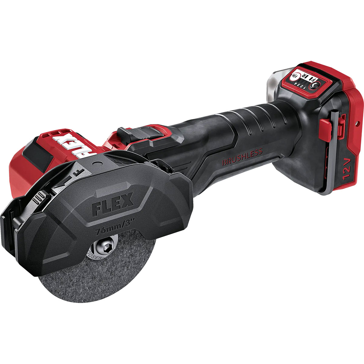 Mini meuleuse d'angle sans fil 12 V, 76 mm - Batterie 2,5 / 5,0 Ah