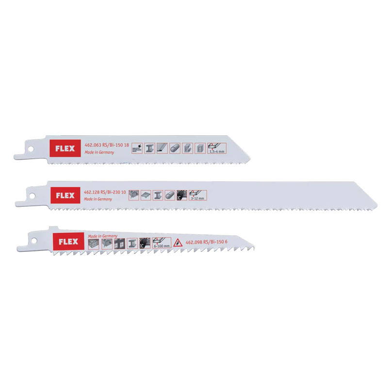 Assortiment de lames de scie sabre pour PVC/Bois/Métaux