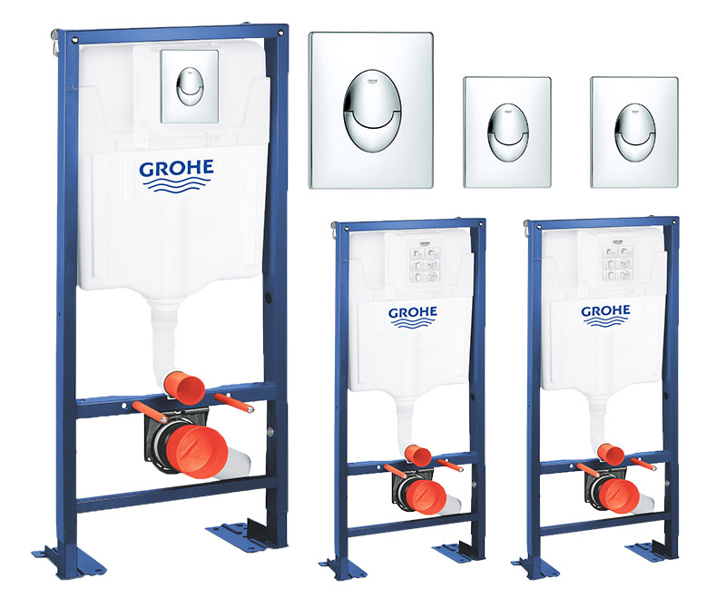 Lot de 3 packs Bâti-support RAPID SL + plaque de commande offerte