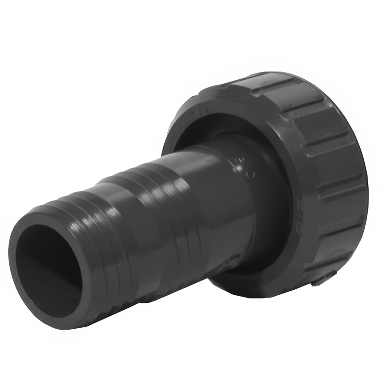 Embout cannelé en PVC-U avec écrou libre PN16