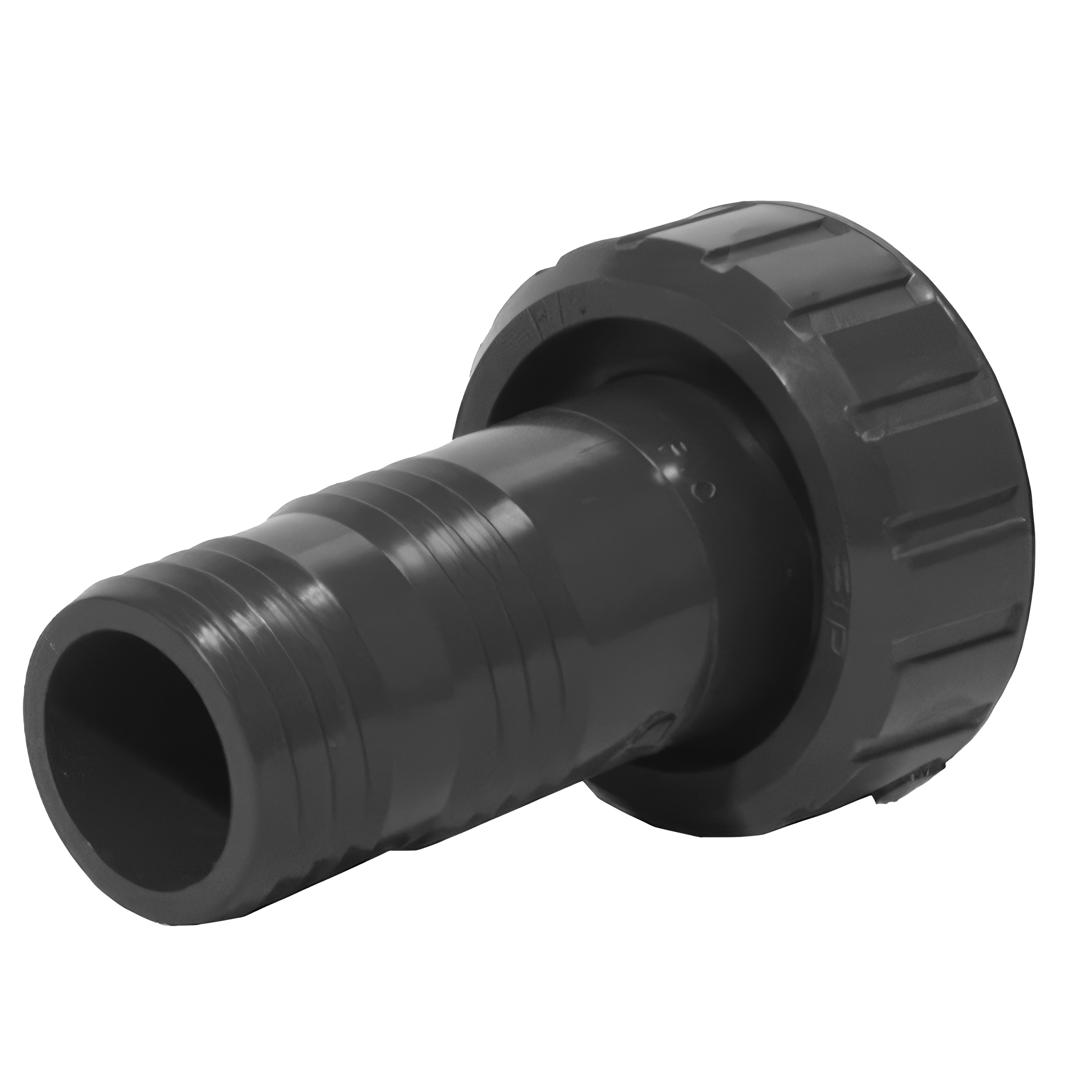 Embout cannelé en PVC-U avec écrou libre PN16 Embout cannelé en PVC-U avec écrou libre PN16