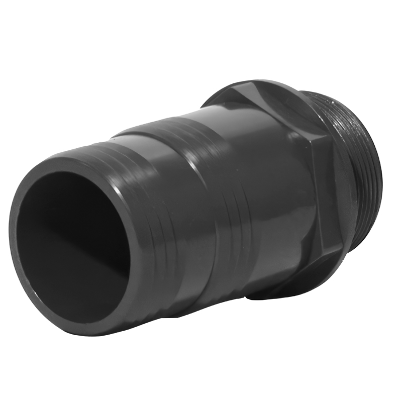 Embout cannelé en PVC-U - Mâle à visser - PN16