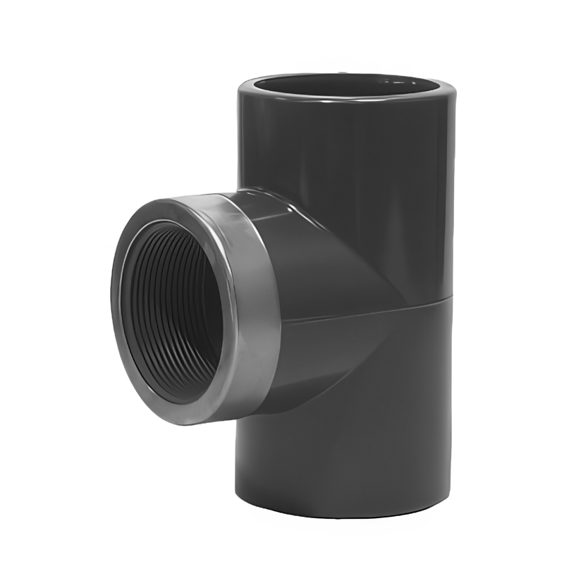 Té femelle taraudée en PVC-U