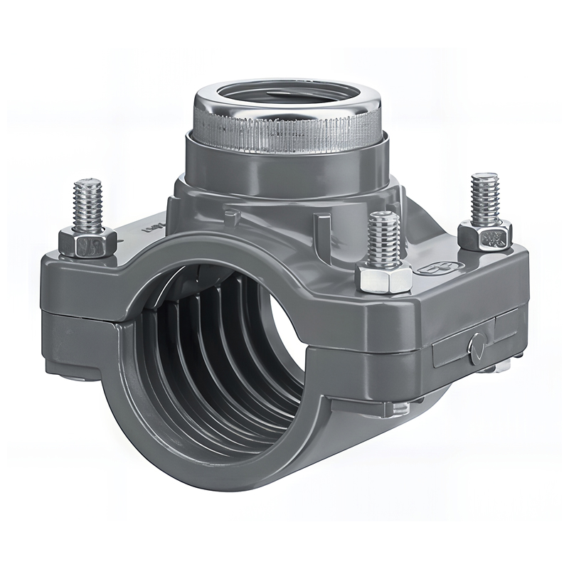 Collier de dérivation simple pour tubes PVC-U