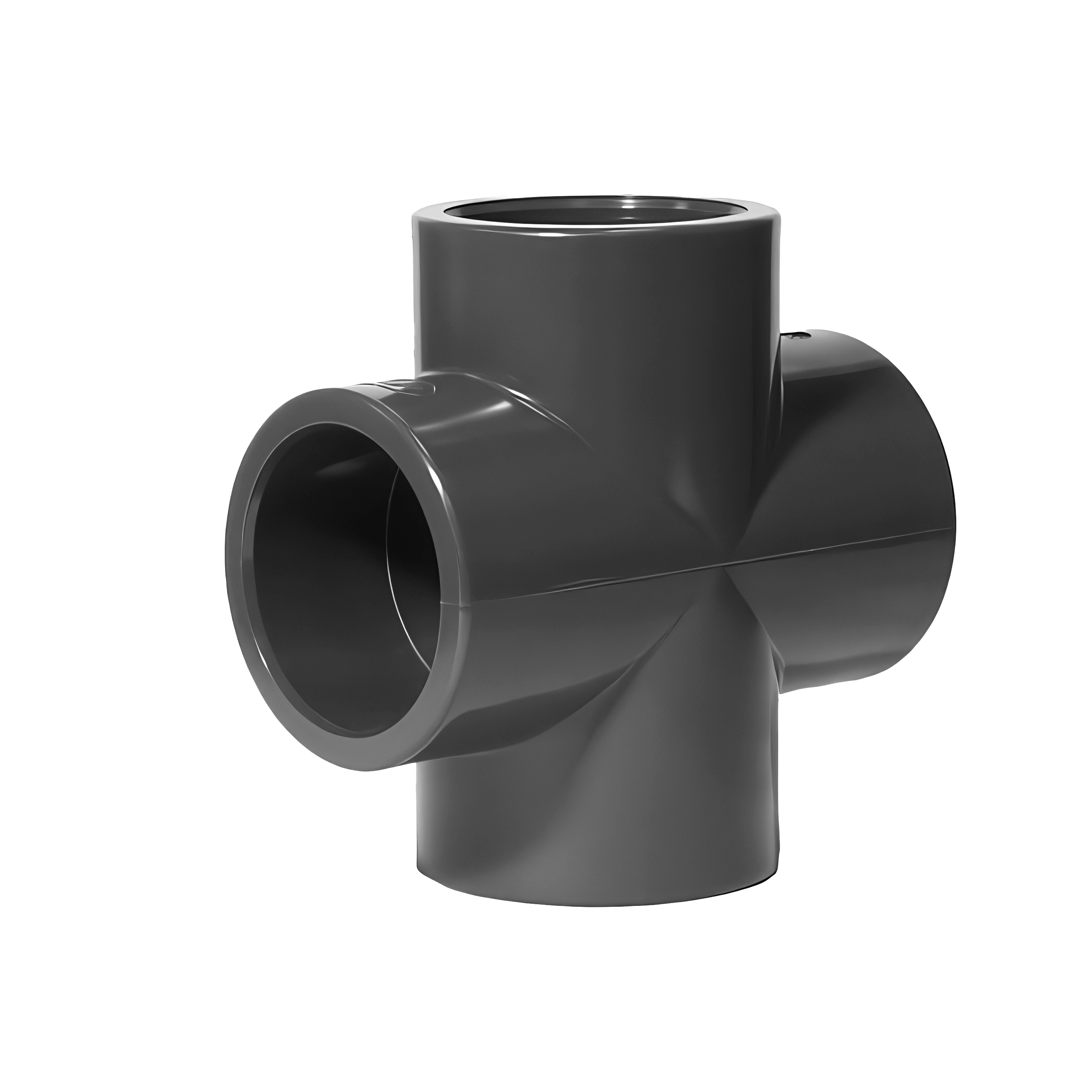 Mini Croix 90° FF en PVC-U 2