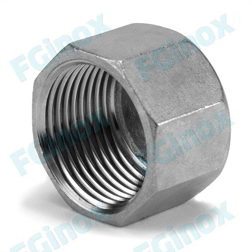 Bouchon tête hexagonale moulé femelle inox 316L