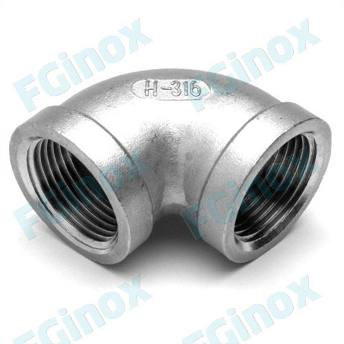 Coude 45° FF Gaz BSP 1/2 Inox 316