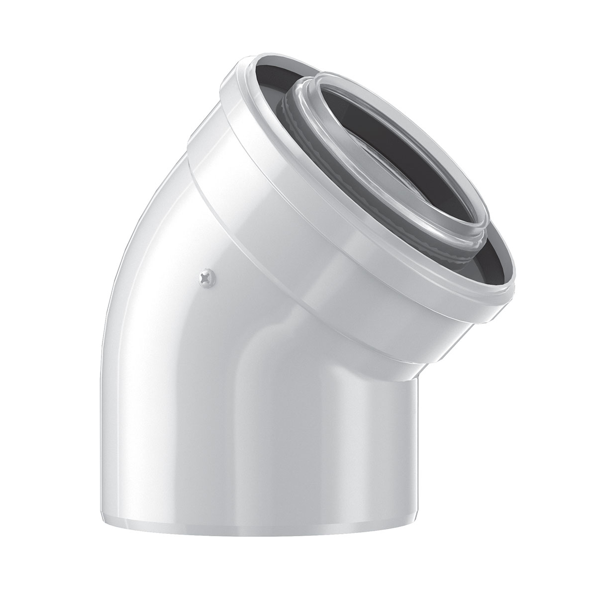 Coude 45° concentrique 60/100