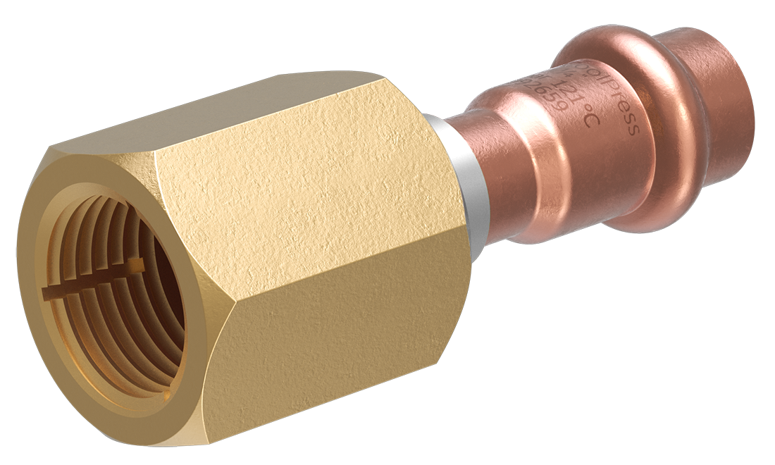 Mini Raccord siège inox écrou en bronze 2