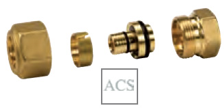 Adaptateur pour cuivre et polyéthylène R186 F Adaptateur pour cuivre et polyéthylène R186 F