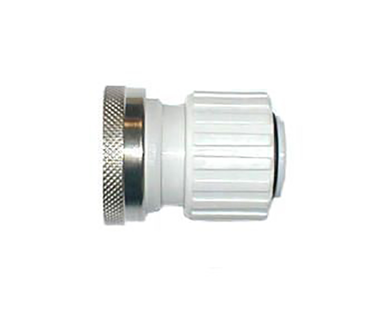 Raccord femelle auto étanche laiton chromé 1