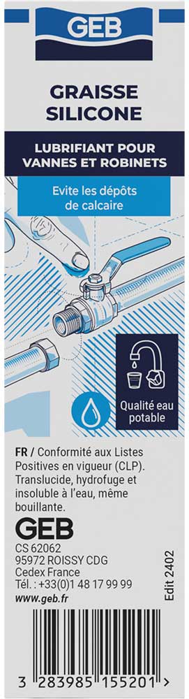 Graisse silicone pour robinetterie sanitaire