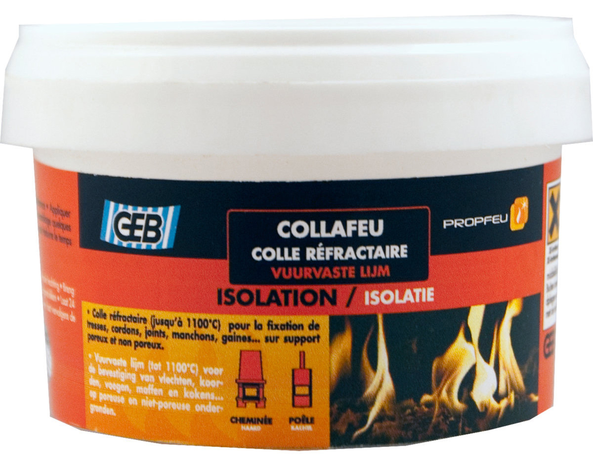 Colle COLLAFEU pour  fixation de produits réfractaires Pot 300 g