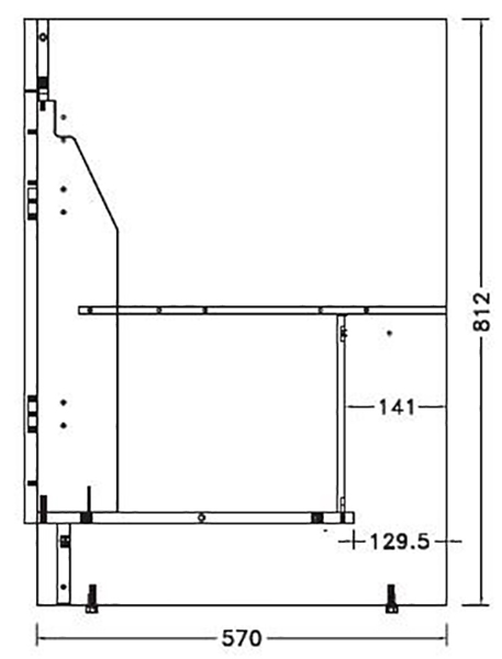 Meuble sous évier PROGRES NF 2