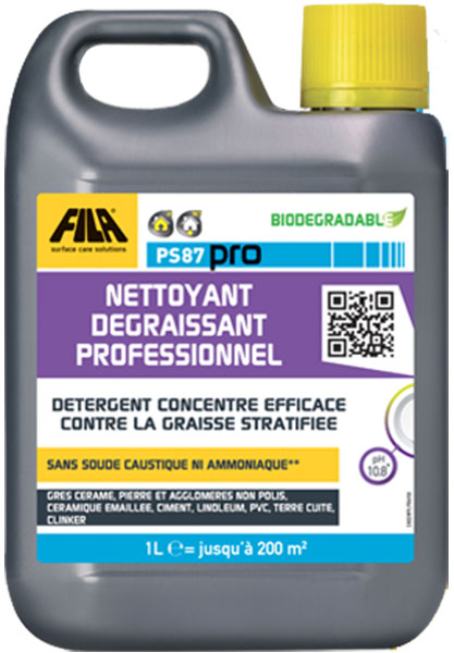 Détachant dégraissant de fin de chantier PS87 PRO