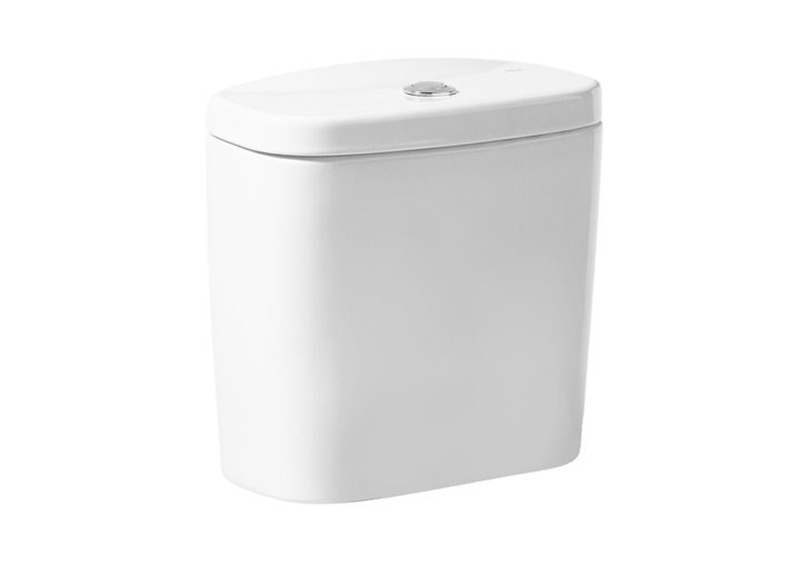 Réservoir WC attenant VICTORIA   avec alimentation latérale avec mécanisme 3/6 litres en céramique blanc