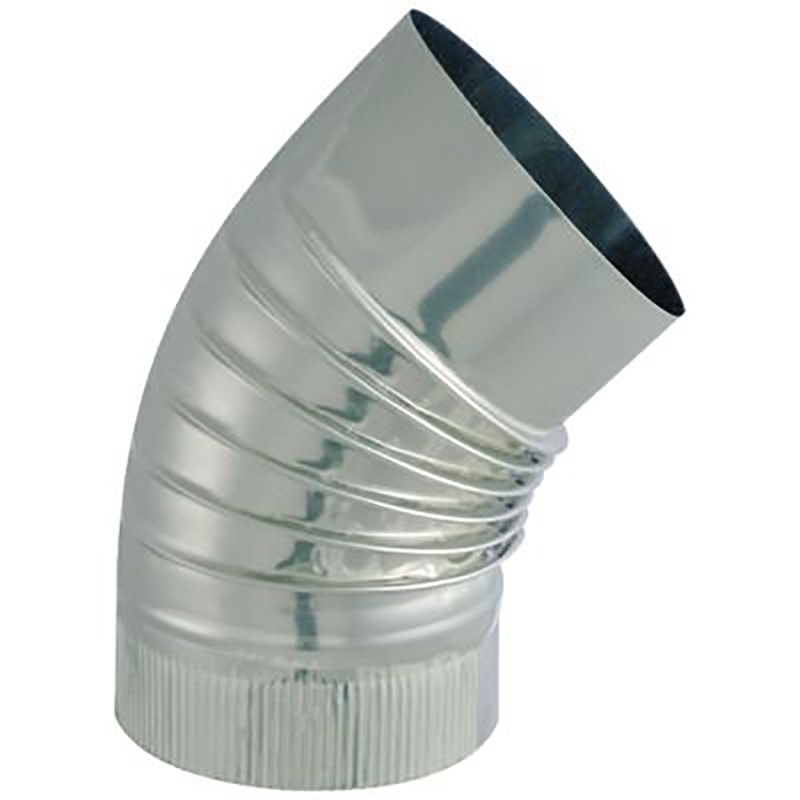 Coude plissé BR 45° inox 304 TYRAL INOX