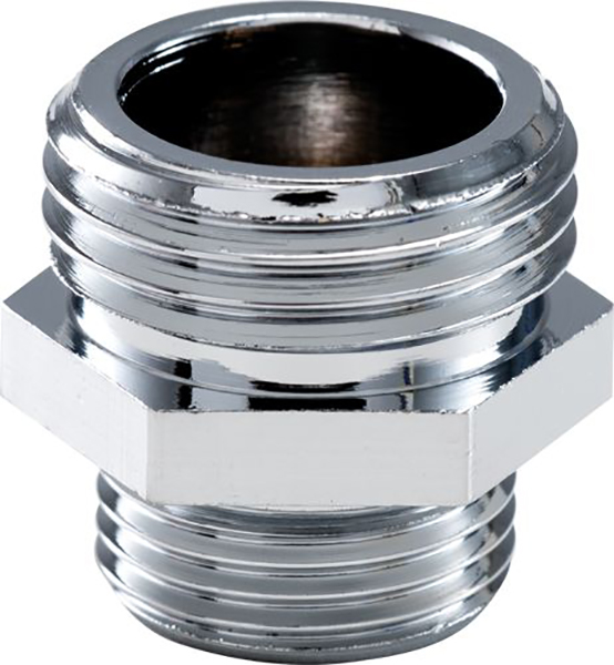 Raccord laiton 8245 - Mamelon MM réduit chromé 20/27 - 15/21