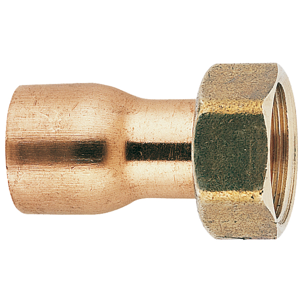 Raccord laiton 8359 GCL - Union 2 pièces avec douille cuivre écrou prisonnier 20/27 - ø16
