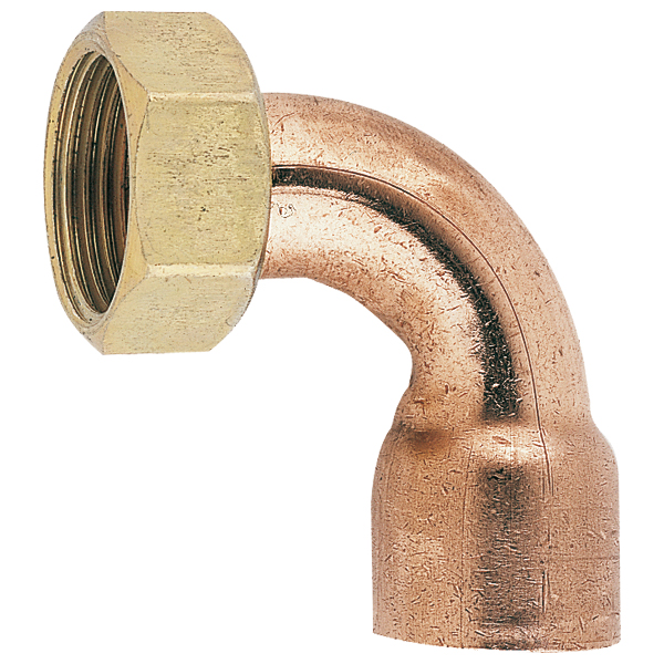 Union 2 pièces 8002 GC douille cuivre écrou prisonnier 15/21 - ø16