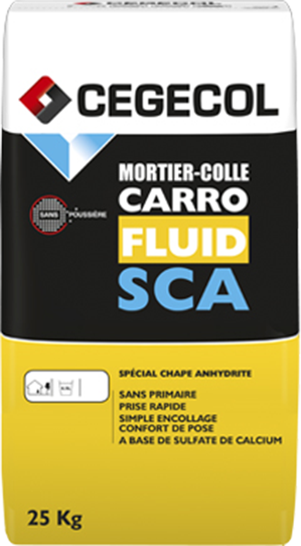 CARROFLUID SCA Mortier-colle fluide 25 kg - Blanc