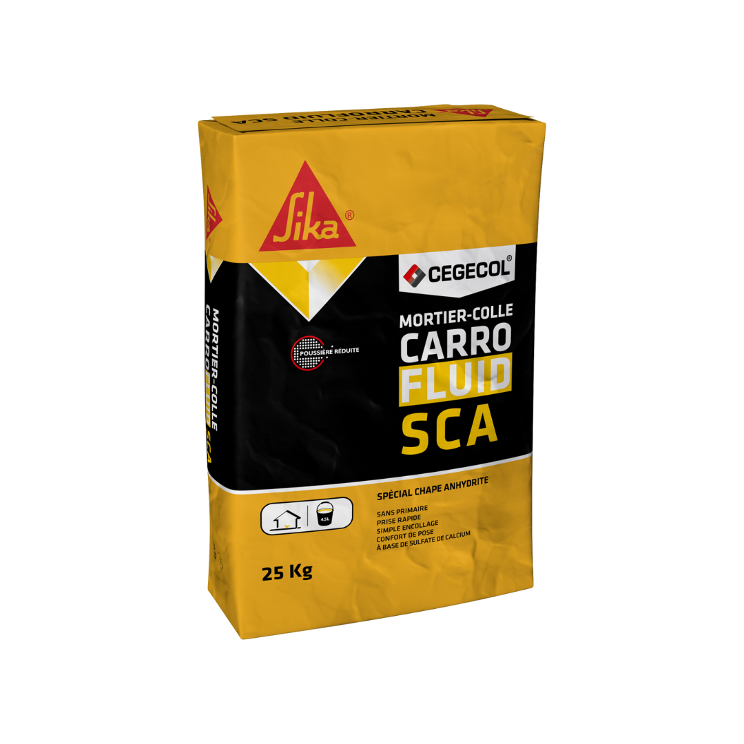 CARROFLUID SCA Mortier-colle fluide 25 kg - Blanc