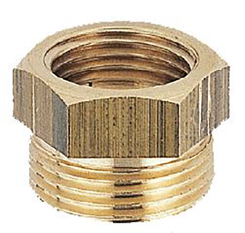 Raccord laiton 8241 - Réduction MF avec collerette 6 pans 50/60 - 26/34