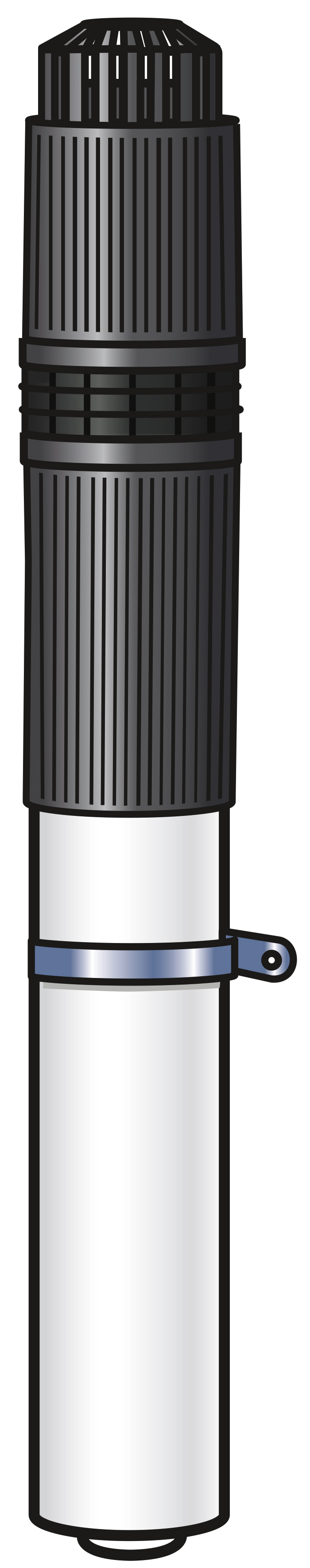 Terminal vertical Rolux Condensation 5G ø.80/125 mm Noir